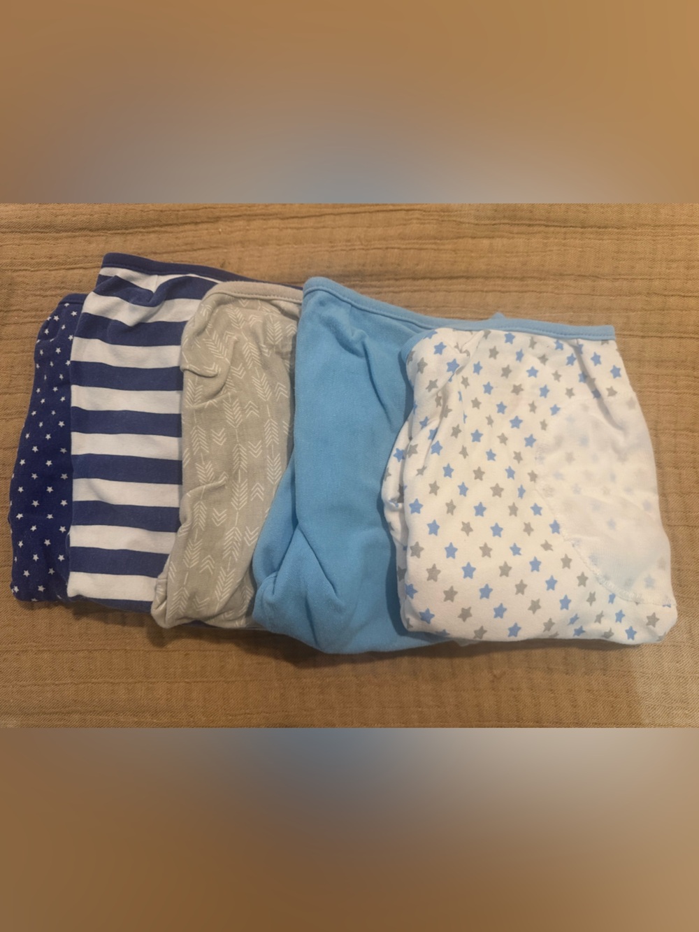 Bundle of 5 Swaddle Me Velcro swaddles